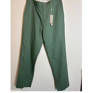 Stacy Adams Mens Soft Touch Linen Blend Dress Pants Seaspray Green 75017-P 36x34